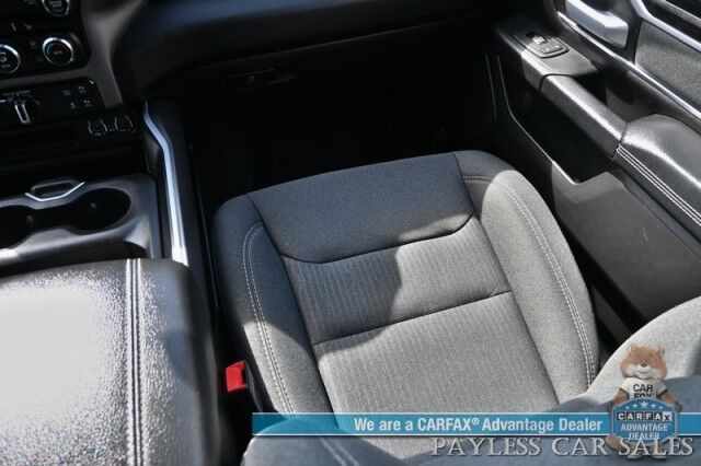 2021 Ram 1500 Big Horn / 4X4 / Sports Appearance Pkg / Level 1 & 2 Group / Crew Cab / Auto Start / Power & Heated Cloth Seats / Heated Steering Wheel / Apple CarPlay & Android Auto / Tonneau Cover / Tow Pkg / 1-Owner Anchorage AK