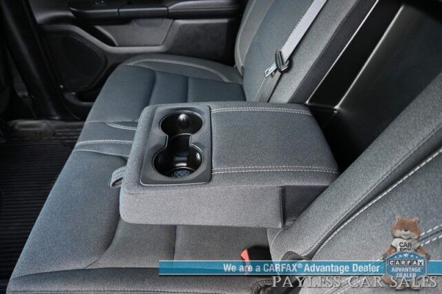 2021 Ram 1500 Big Horn / 4X4 / Sports Appearance Pkg / Level 1 & 2 Group / Crew Cab / Auto Start / Power & Heated Cloth Seats / Heated Steering Wheel / Apple CarPlay & Android Auto / Tonneau Cover / Tow Pkg / 1-Owner Anchorage AK