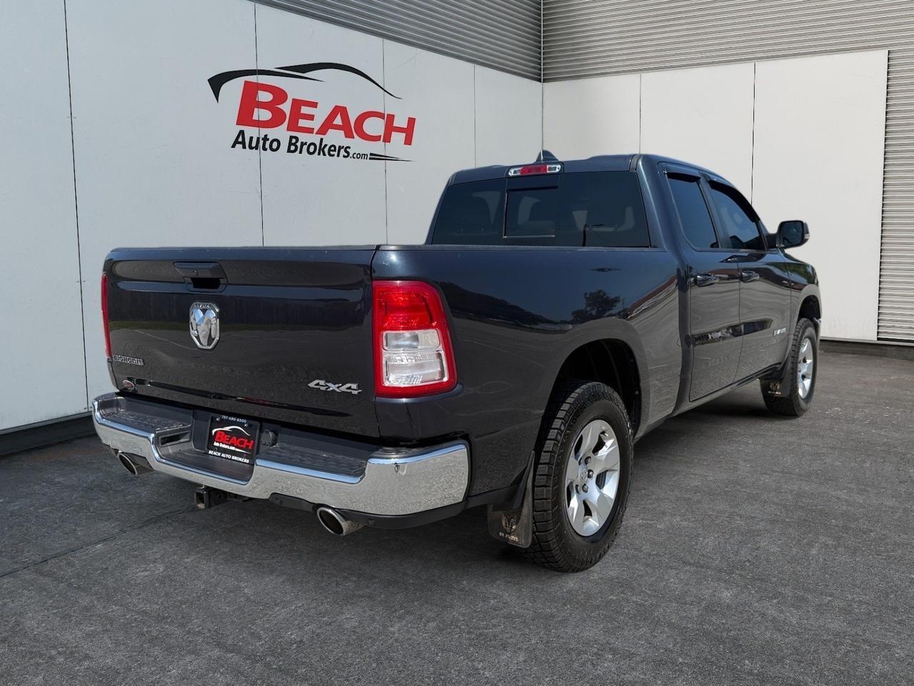 2021 Ram 1500 Big Horn, APPLE CARPLAY/ANDROID AUTO, HEATED SEATS, HEATED STEERING WHEEL, BACKUP CAMERA, UNIVERSAL GARAGE DOOR OPENER, TOW PACKAGE, TOW HOOKS, POWER FOLDING MIRRORS, POWER SLIDING REAR WINDOW, TRUCKS THIS CLEAN DON'T LAST LONG! Norfolk VA
