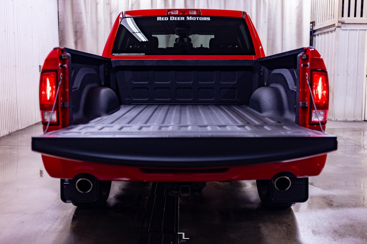 2021 Ram 1500 Classic 4x4 Crew Cab Express Night Edition PSeat BCam Red Deer AB