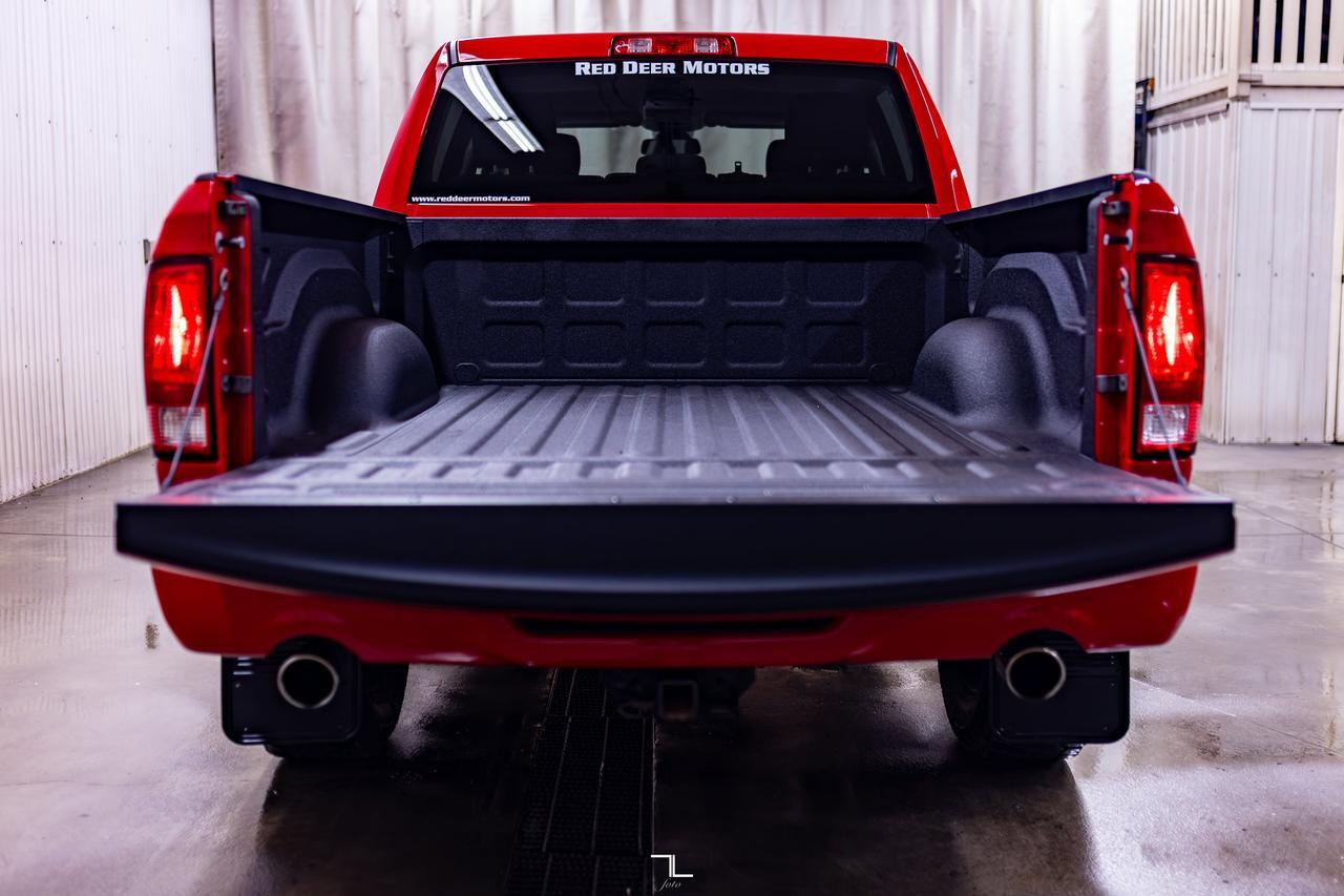2021 Ram 1500 Classic 4x4 Crew Cab Express Night Edition PSeat BCam Red Deer AB
