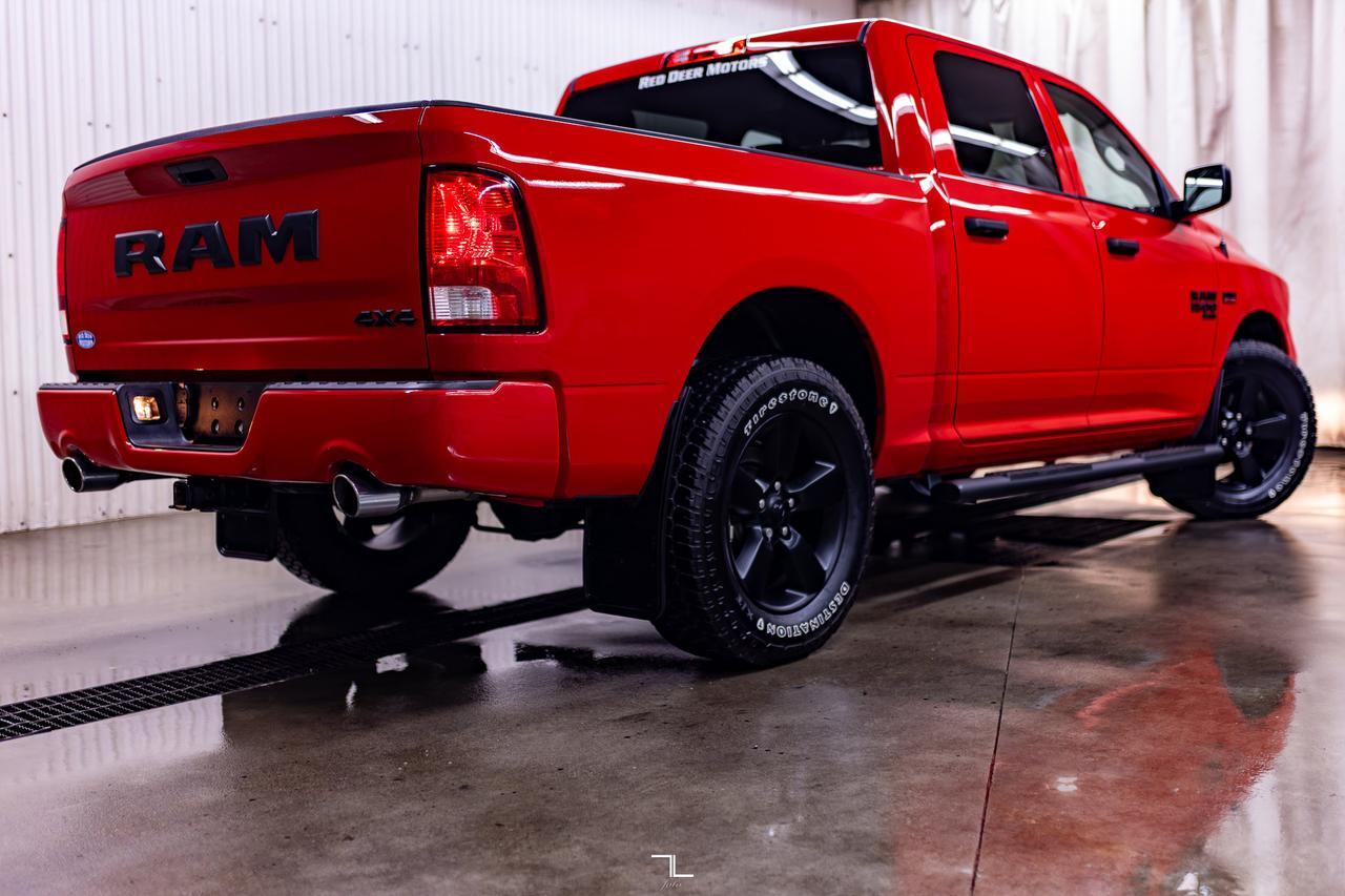 2021 Ram 1500 Classic 4x4 Crew Cab Express Night Edition PSeat BCam Red Deer AB