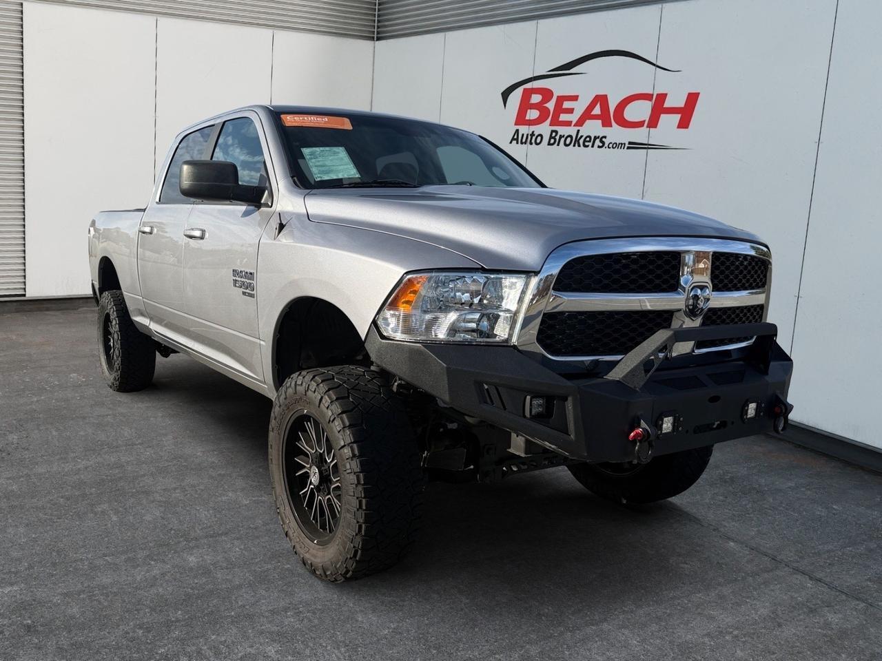 2021 Ram 1500 Classic SLT, BACKUP CAMERA, POWER AND HEATED MIRRORS, BLUETOOTH, 4X4, LIFT KIT, BED LINER, TOW PACKAGE, KEYLESS ENTRY, CLEAN CARFAX, TRUCKS THIS CLEAN DONT LAST LONG!