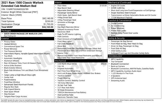 2021 Ram 1500 Classic Warlock Raleigh NC