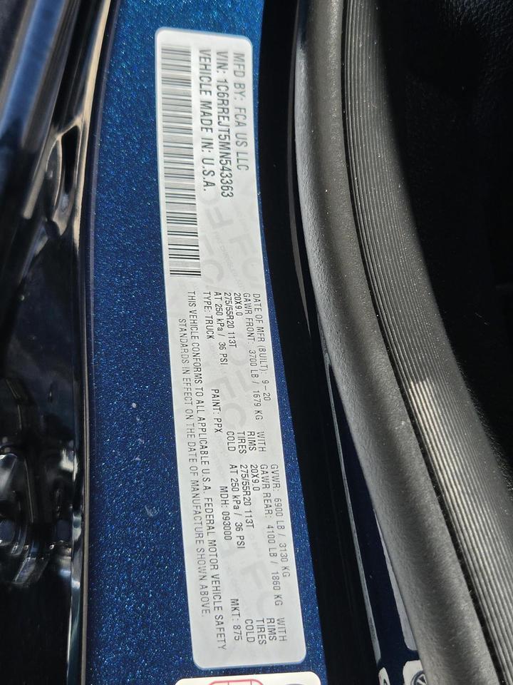 2021 Ram 1500 Laramie 4x2 Crew Cab 5'7 Box Beeville TX