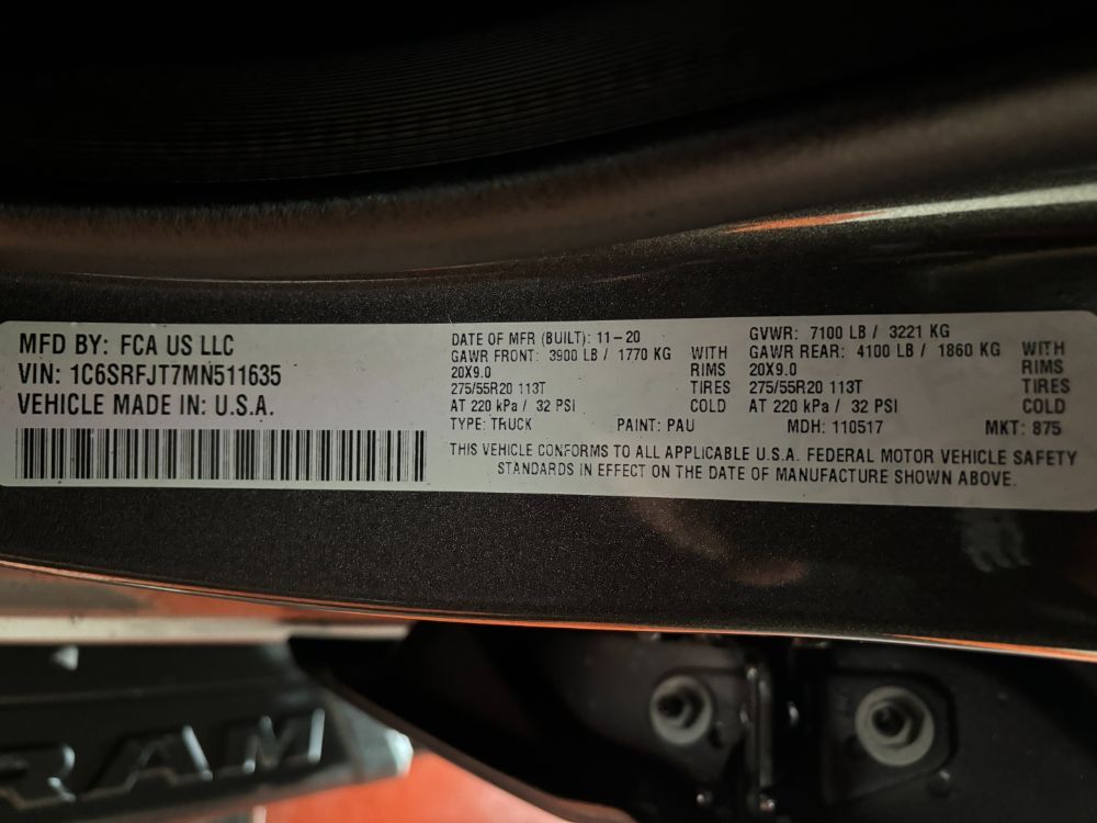 2021 Ram 1500 Laramie Crew Cab 4x4 5&apos;7 Box Franklin OH