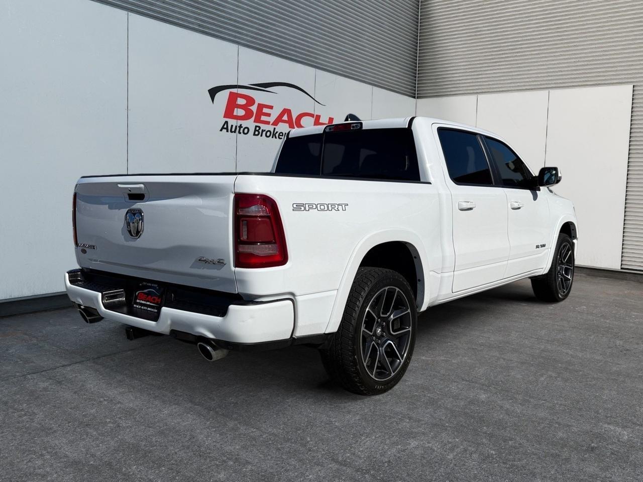 2021 Ram 1500 Laramie, HEATED/VENTILATED SEATS, HEATED REAR SEATS, HARMAN/KARDON SPEAKERS, APPLE CARPLAY/ANDORID AUTO, UNIVERSAL GARAGE DOOR OPENER, BED LINER, TOW PACKAGE, POWER SLIDING REAR WINDOW, POWER FOLDING MIRRORS, CLEAN CARFAX, ONLY 1 OWNER! Norfolk VA