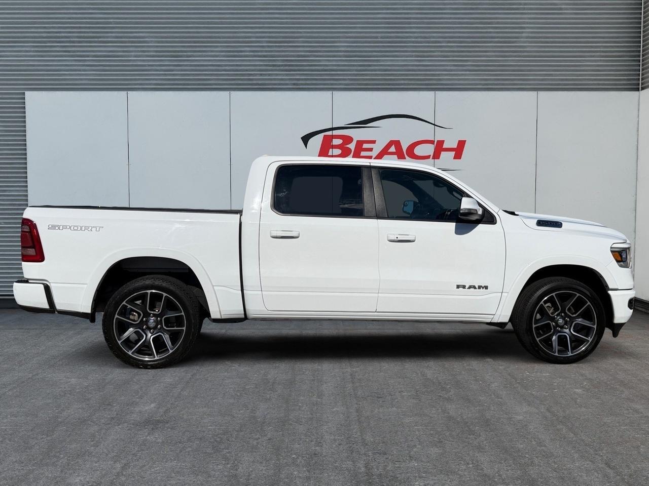 2021 Ram 1500 Laramie, HEATED/VENTILATED SEATS, HEATED REAR SEATS, HARMAN/KARDON SPEAKERS, APPLE CARPLAY/ANDORID AUTO, UNIVERSAL GARAGE DOOR OPENER, BED LINER, TOW PACKAGE, POWER SLIDING REAR WINDOW, POWER FOLDING MIRRORS, CLEAN CARFAX, ONLY 1 OWNER! Norfolk VA