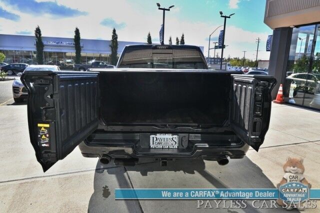 2021 Ram 1500 Limited / 4X4 / Crew Cab / Technology & Level 1 Group / Night Edition / Auto Start / Heated & Cooled Leather Seats / Heated Steering / NAV / Panoramic Sunroof / HUD / Harman Kardon / Tonneau Cover / Tow Pkg / 1-Owner Anchorage AK