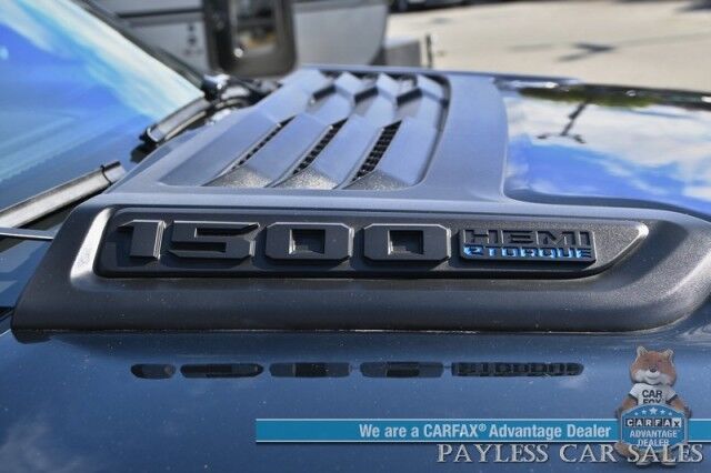 2021 Ram 1500 Limited / 4X4 / Technology & Level 1 Pkg / Night Edition / Auto Start / Heated & Cooled Leather Seats / Heated Steering / NAV / Panoramic / HUD / Harman Kardon / Tonneau Cover / Bed Liner / Tow Pkg / 1-Owner Anchorage AK