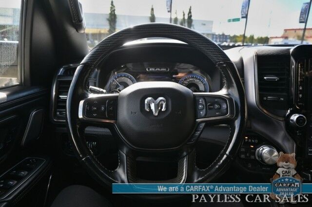 2021 Ram 1500 Limited / 4X4 / Technology & Level 1 Pkg / Night Edition / Auto Start / Heated & Cooled Leather Seats / Heated Steering / NAV / Panoramic / HUD / Harman Kardon / Tonneau Cover / Bed Liner / Tow Pkg / 1-Owner Anchorage AK