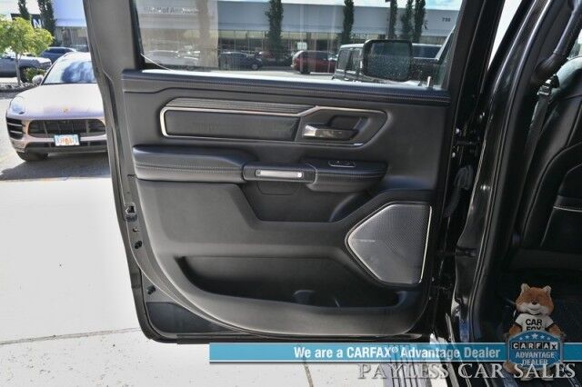 2021 Ram 1500 Limited / 4X4 / Technology & Level 1 Pkg / Night Edition / Auto Start / Heated & Cooled Leather Seats / Heated Steering / NAV / Panoramic / HUD / Harman Kardon / Tonneau Cover / Bed Liner / Tow Pkg / 1-Owner Anchorage AK