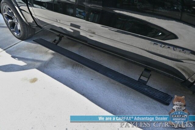 2021 Ram 1500 Limited / 4X4 / Technology & Level 1 Pkg / Night Edition / Auto Start / Heated & Cooled Leather Seats / Heated Steering / NAV / Panoramic / HUD / Harman Kardon / Tonneau Cover / Bed Liner / Tow Pkg / 1-Owner Anchorage AK