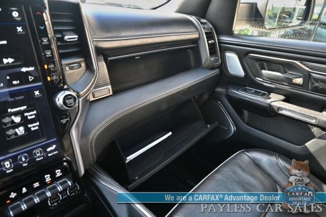 2021 Ram 1500 Limited / 4X4 / Technology & Level 1 Pkg / Night Edition / Auto Start / Heated & Cooled Leather Seats / Heated Steering / NAV / Panoramic / HUD / Harman Kardon / Tonneau Cover / Bed Liner / Tow Pkg / 1-Owner Anchorage AK