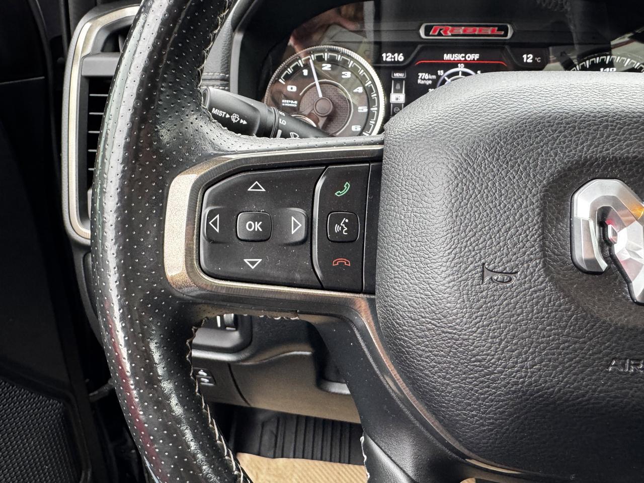 2021 Ram 1500 Rebel Crew cab 4x4 | HEMI V8 | Low KMs | Leather | Sport Hood | Heated Seats Redwater AB