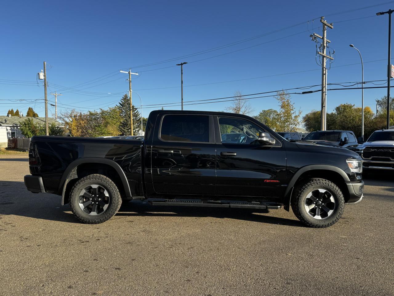 2021 Ram 1500 Rebel Crew cab 4x4 | HEMI V8 | Low KMs | Leather | Sport Hood | Heated Seats Redwater AB