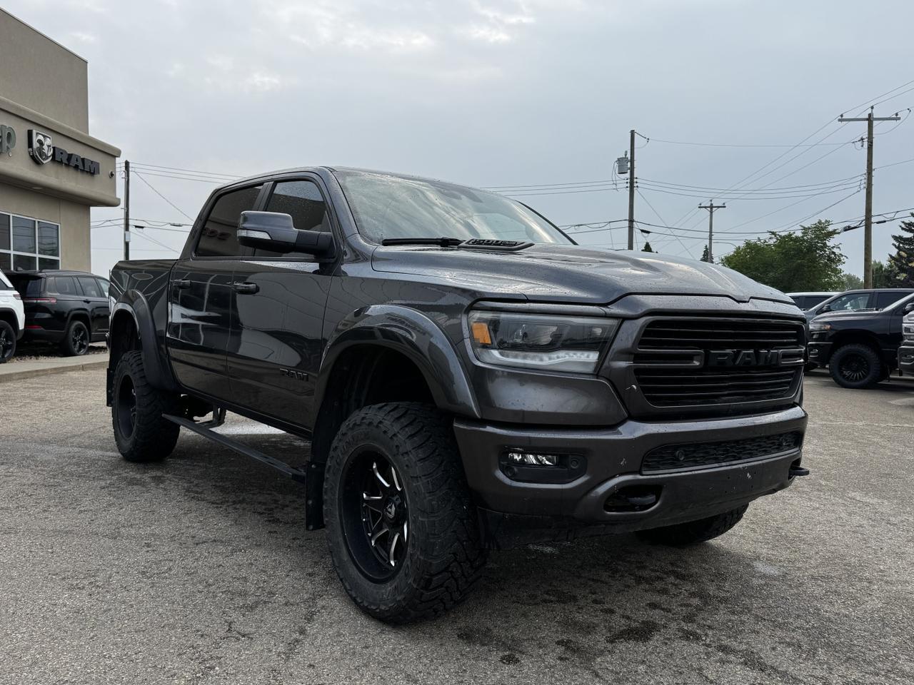 2021 Ram 1500 Sport Crew Cab 4x4 | Rig Ready Ram | Leather | Heated Vented Seats | Sunroof | NAV Redwater AB