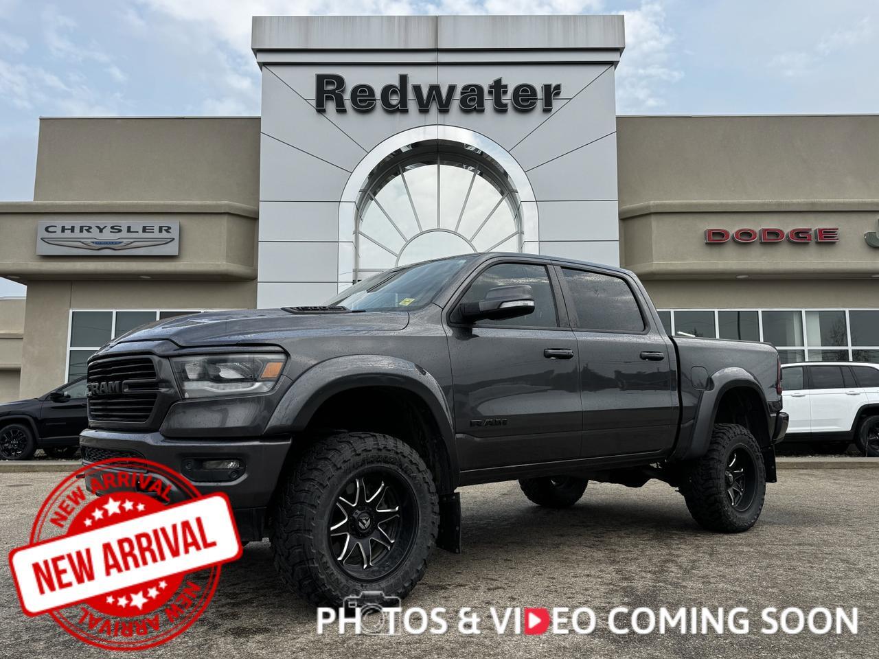 2021 Ram 1500 Sport Crew Cab 4x4 | Rig Ready Ram | Leather | Heated Vented Seats | Sunroof | NAV Redwater AB
