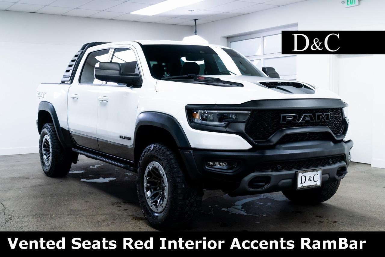 2021 Ram 1500 TRX Vented Seats Red Interior Accents RamBar
