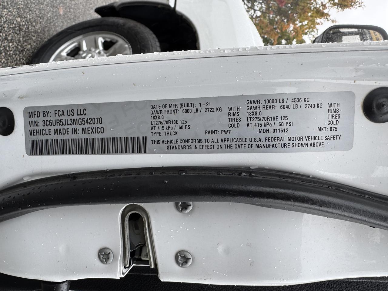 2021 Ram 2500 Big Horn Crew Cab 4x4 8&apos; Box Monroe NC