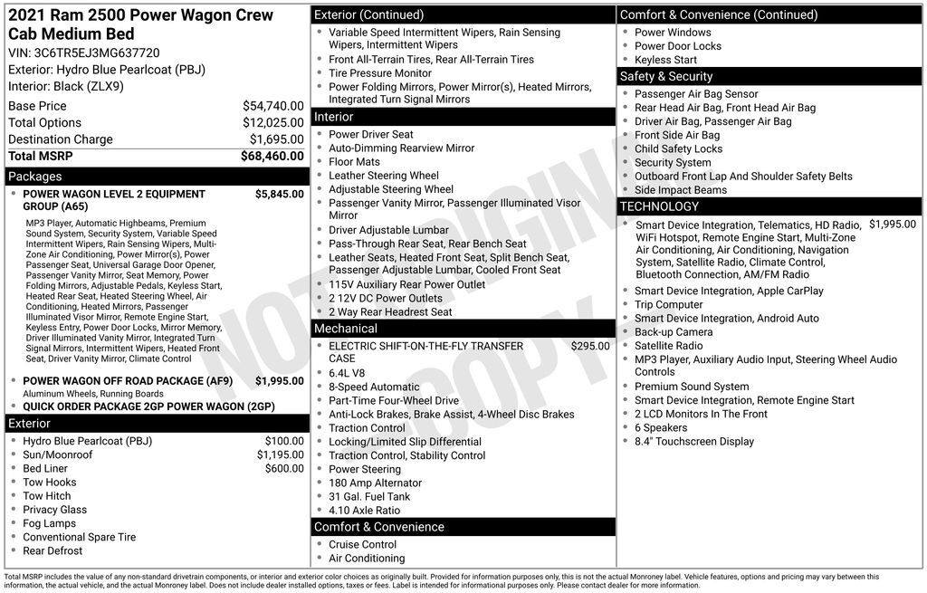 2021 Ram 2500 Power Wagon