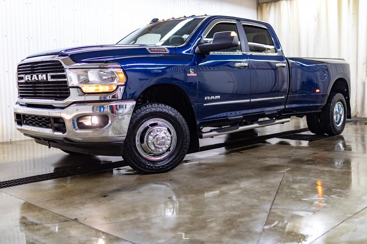 2021 Ram 3500 4x4 Crew Cab Big Horn Dually Diesel BCam Red Deer AB