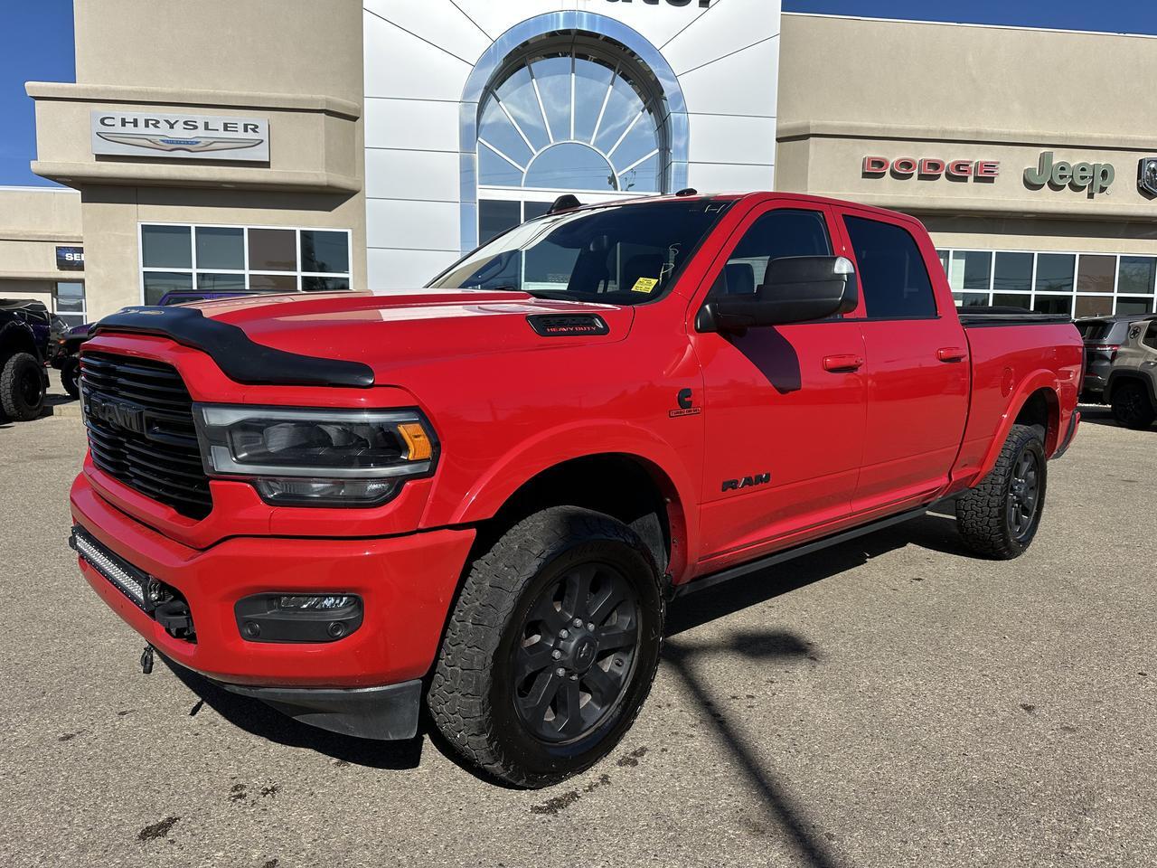2021 Ram 3500 Laramie Crew Cab 4x4 | Cummins Diesel | 20IN Black Wheels | Leather Heated Seats | NAV | Backup Cam Redwater AB