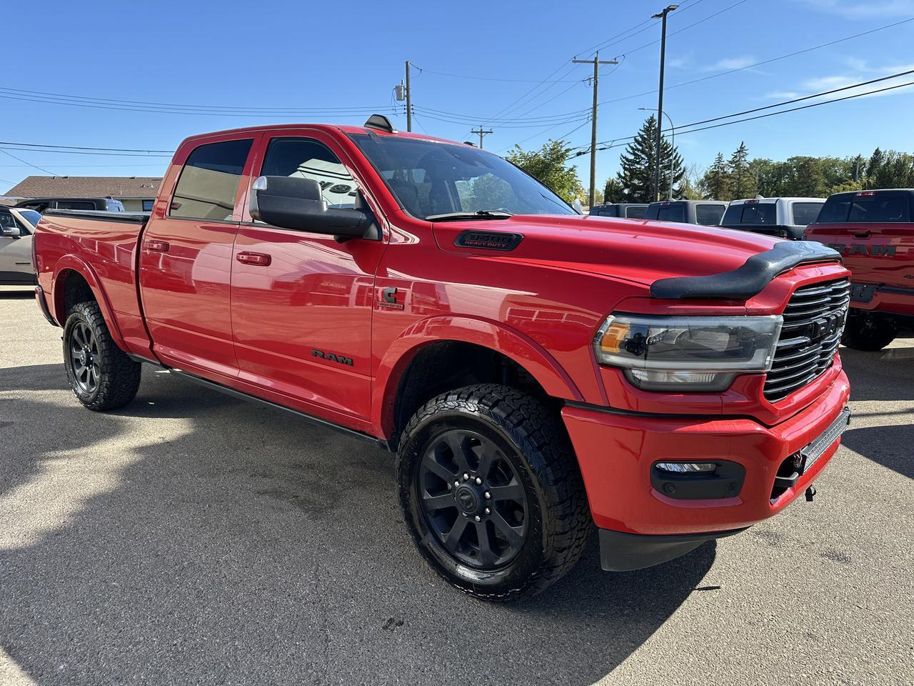 2021 Ram 3500 Laramie Crew Cab 4x4 | Cummins Diesel | 20IN Black Wheels | Leather Heated Seats | NAV | Backup Cam Redwater AB