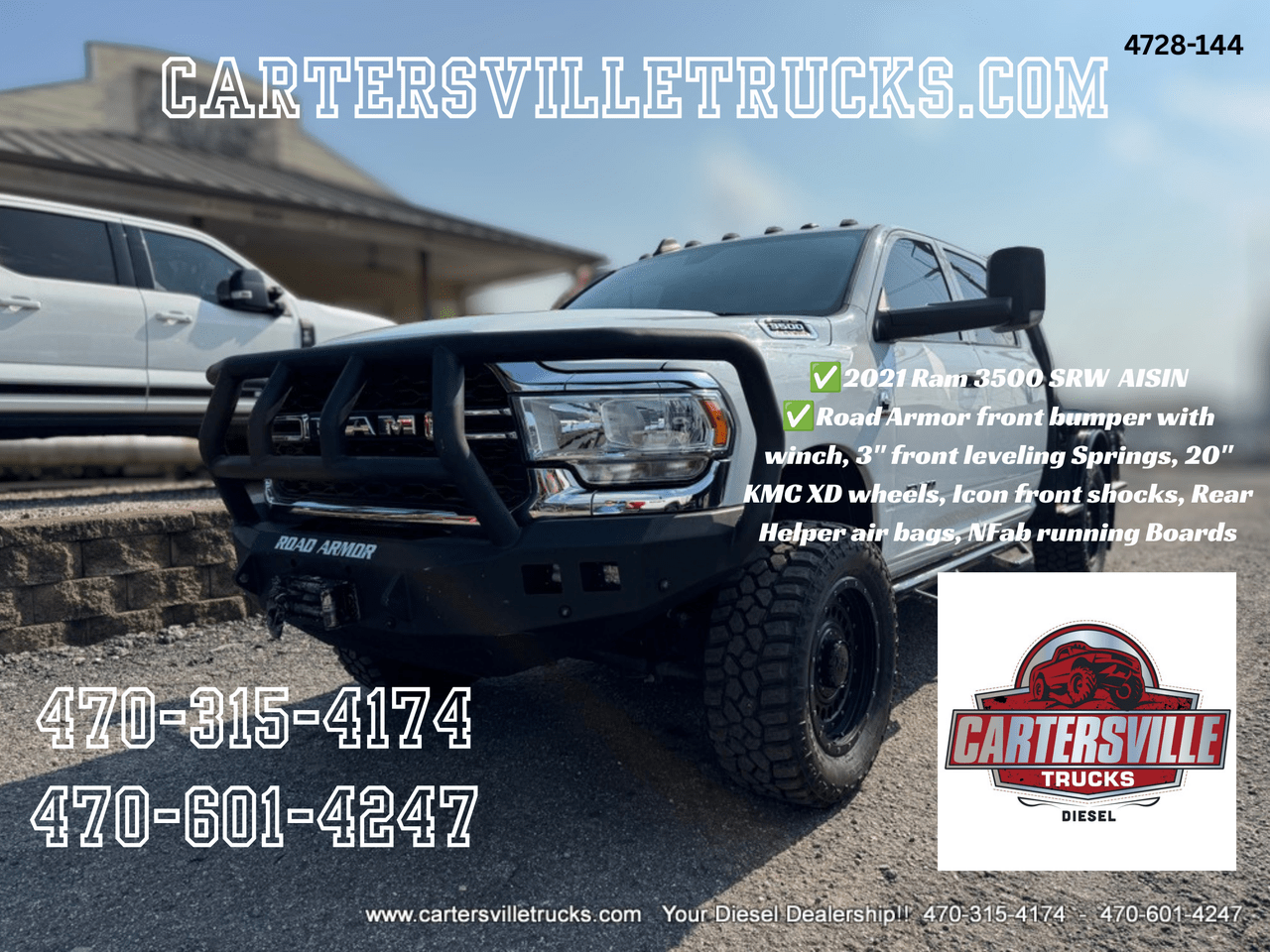 2021 Ram 3500 SOLD SOLD SOLD*** Tradesman 4X4 - AISIN - DELETED - FLATBED - WINCH