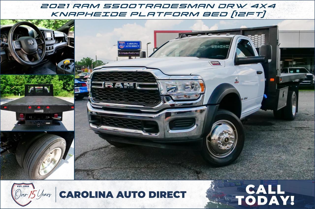 2021 Ram 5500 Tradesman / AISIN / DRW 4x4 / Knapheide Platform bed (12ft)! Lincolnton NC