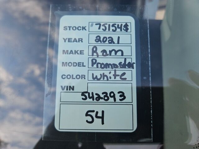 2021 Ram ProMaster 2500 High Roof Jacksonville FL