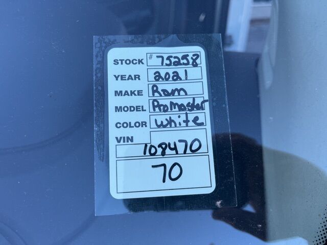 2021 Ram ProMaster 2500 High Roof Jacksonville FL