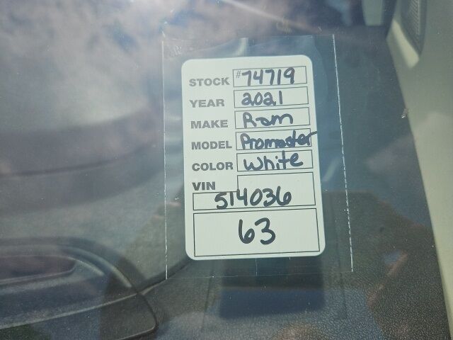 2021 Ram ProMaster 2500 High Roof Jacksonville FL