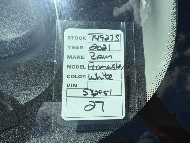 2021 Ram ProMaster 2500 High Roof Jacksonville FL