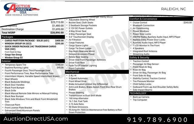 2021 Ram ProMaster City Tradesman Raleigh NC