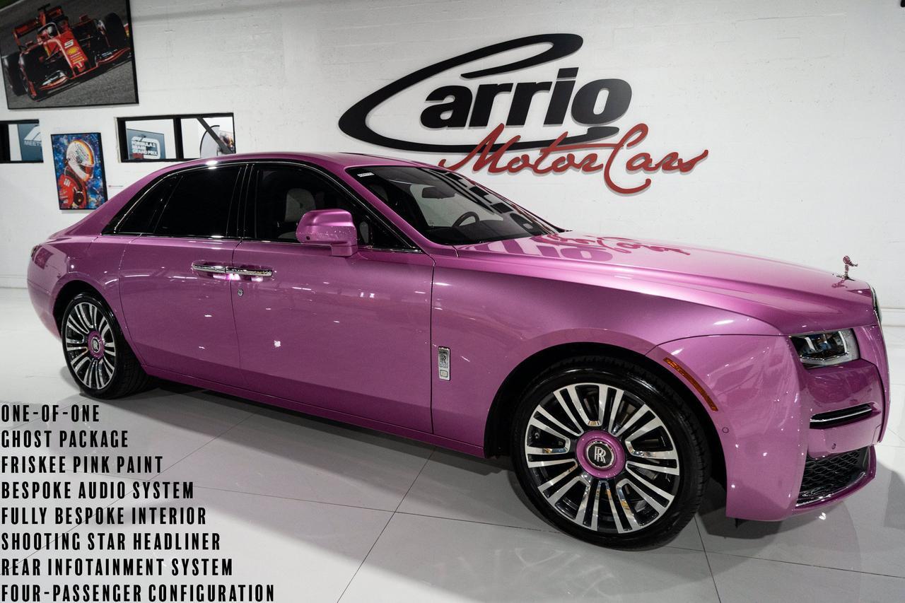2021 Rolls-Royce Ghost ONE-OF-ONE! Ghost Package, Friskee Pink paint, bespoke interior, Bespoke Audio system AND MUCH MORE!