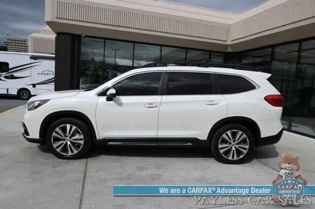 2021 Subaru Ascent Limited / AWD / Auto Start / Eye Sight Pkg / Heated Leather Seats & Steering / NAV / Sunroof / Harman Kardon Speakers / Adaptive Cruise / Lane Departure / Rear Captain Chairs / 3rd Row / Seats 6 / Tow Pkg / 1-Owner Anchorage AK