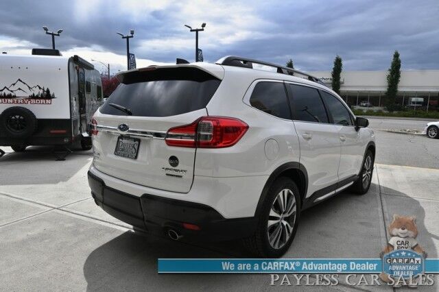2021 Subaru Ascent Limited / AWD / Auto Start / Eye Sight Pkg / Heated Leather Seats & Steering / NAV / Sunroof / Harman Kardon Speakers / Adaptive Cruise / Lane Departure / Rear Captain Chairs / 3rd Row / Seats 6 / Tow Pkg / 1-Owner Anchorage AK
