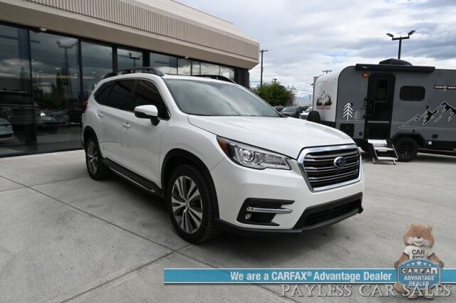 2021 Subaru Ascent Limited / AWD / Auto Start / Eye Sight Pkg / Heated Leather Seats & Steering / NAV / Sunroof / Harman Kardon Speakers / Adaptive Cruise / Lane Departure / Rear Captain Chairs / 3rd Row / Seats 6 / Tow Pkg / 1-Owner Anchorage AK