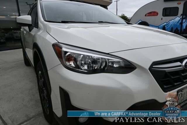 2021 Subaru Crosstrek Premium / AWD / Eye Sight Pkg / Power & Heated Cloth Seats / Sunroof / Adaptive Cruise / Lane Depart & Blind Spot / Apple CarPlay & Android Auto / Back Up Camera / Keyless Entry & Start / Luggage Rack / 1-Owner Anchorage AK