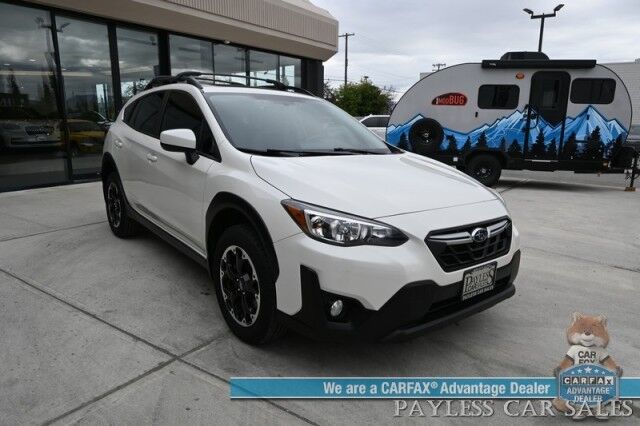 2021 Subaru Crosstrek Premium / AWD / Eye Sight Pkg / Power & Heated Cloth Seats / Sunroof / Adaptive Cruise / Lane Depart & Blind Spot / Apple CarPlay & Android Auto / Back Up Camera / Keyless Entry & Start / Luggage Rack / 1-Owner Anchorage AK