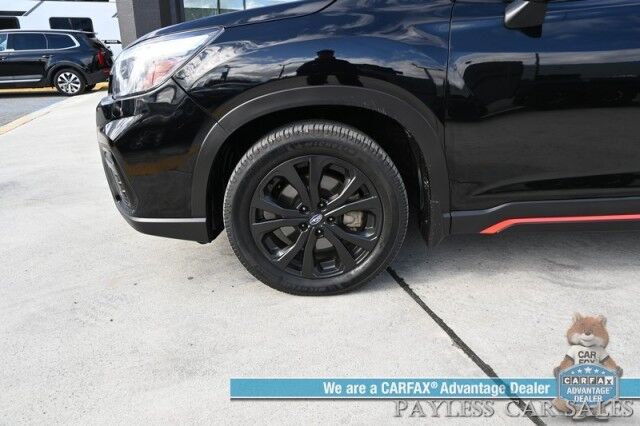2021 Subaru Forester Sport / AWD / Eye Sight Pkg / Power & Heated Seats / Harman Kardon Speakers / Sunroof / Adaptive Cruise / Lane Depart & Blind Spot Alert / Apple CarPlay & Android Auto / Back Up Camera / 33 MPG / 1-Owner Anchorage AK