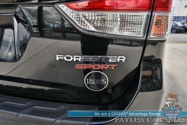 2021 Subaru Forester Sport / AWD / Eye Sight Pkg / Power & Heated Seats / Harman Kardon Speakers / Sunroof / Adaptive Cruise / Lane Depart & Blind Spot Alert / Apple CarPlay & Android Auto / Back Up Camera / 33 MPG / 1-Owner Anchorage AK