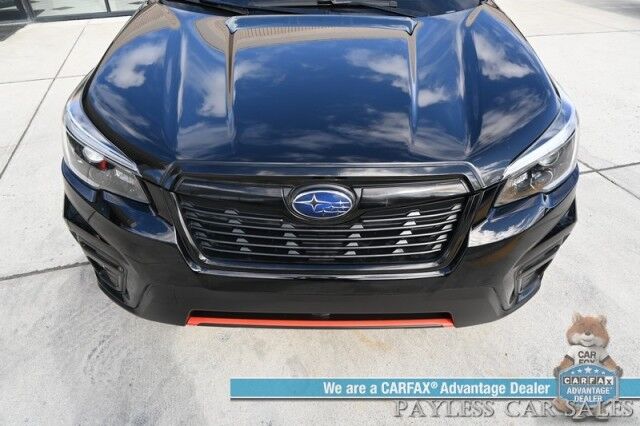2021 Subaru Forester Sport / AWD / Eye Sight Pkg / Power & Heated Seats / Harman Kardon Speakers / Sunroof / Adaptive Cruise / Lane Depart & Blind Spot Alert / Apple CarPlay & Android Auto / Back Up Camera / 33 MPG / 1-Owner Anchorage AK