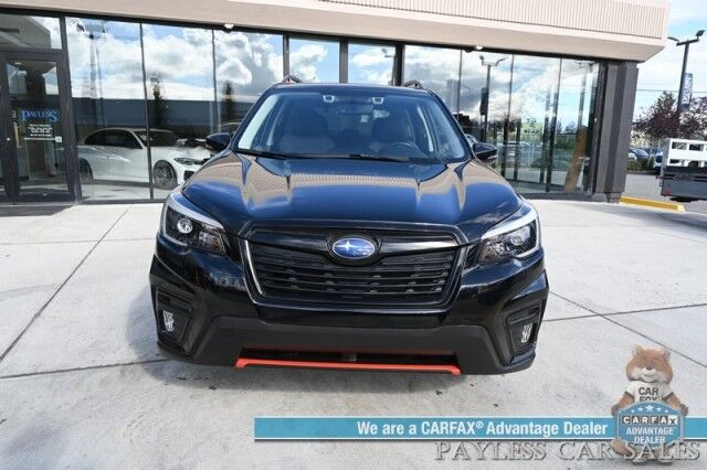 2021 Subaru Forester Sport / AWD / Eye Sight Pkg / Power & Heated Seats / Harman Kardon Speakers / Sunroof / Adaptive Cruise / Lane Depart & Blind Spot Alert / Apple CarPlay & Android Auto / Back Up Camera / 33 MPG / 1-Owner Anchorage AK