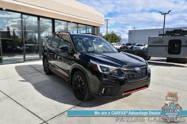 2021 Subaru Forester Sport / AWD / Eye Sight Pkg / Power & Heated Seats / Harman Kardon Speakers / Sunroof / Adaptive Cruise / Lane Depart & Blind Spot Alert / Apple CarPlay & Android Auto / Back Up Camera / 33 MPG / 1-Owner Anchorage AK