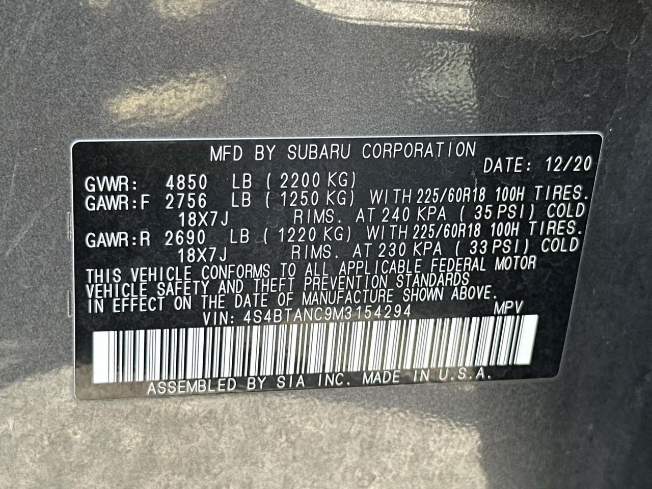 2021 Subaru Outback Limited Alexandria VA