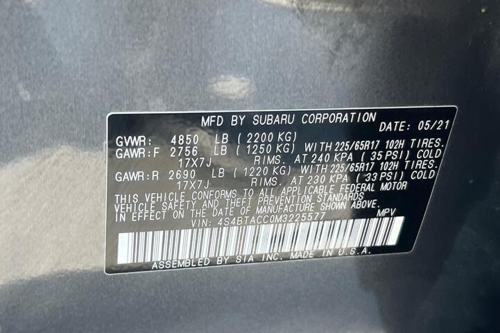 2021 Subaru Outback Premium Roseville CA