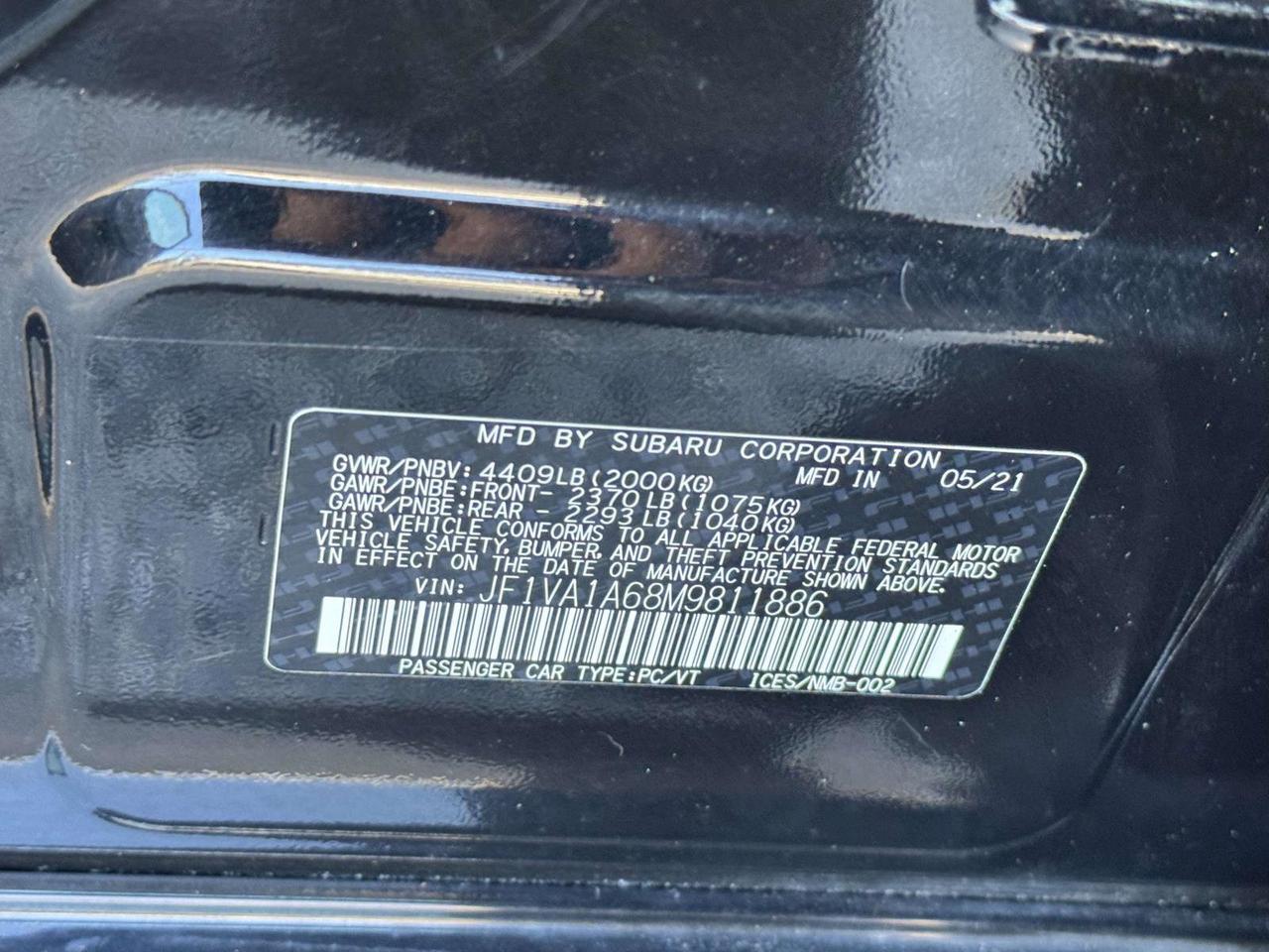 2021 Subaru WRX San Clemente CA