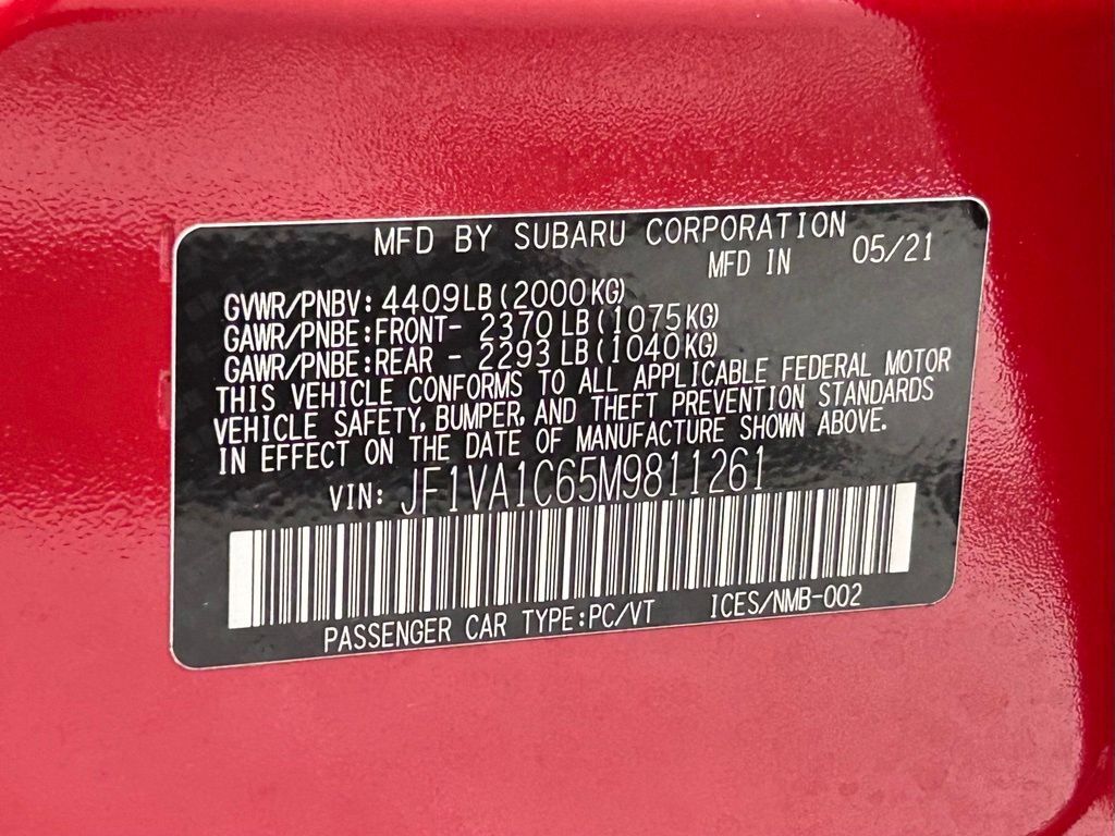 2021 Subaru WRX Premium Portland OR
